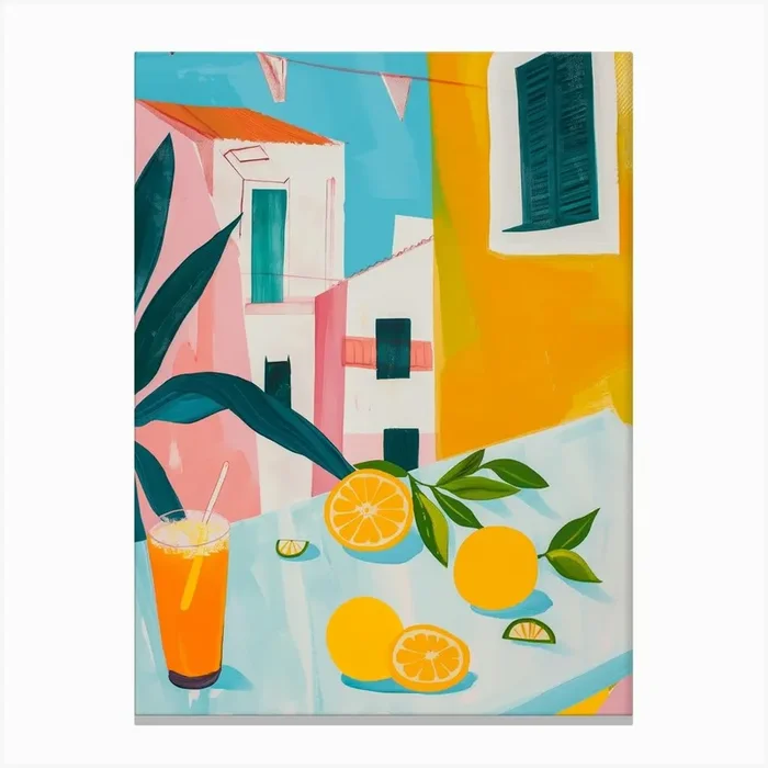 Valencian Juice Canvas Print by LeDieg