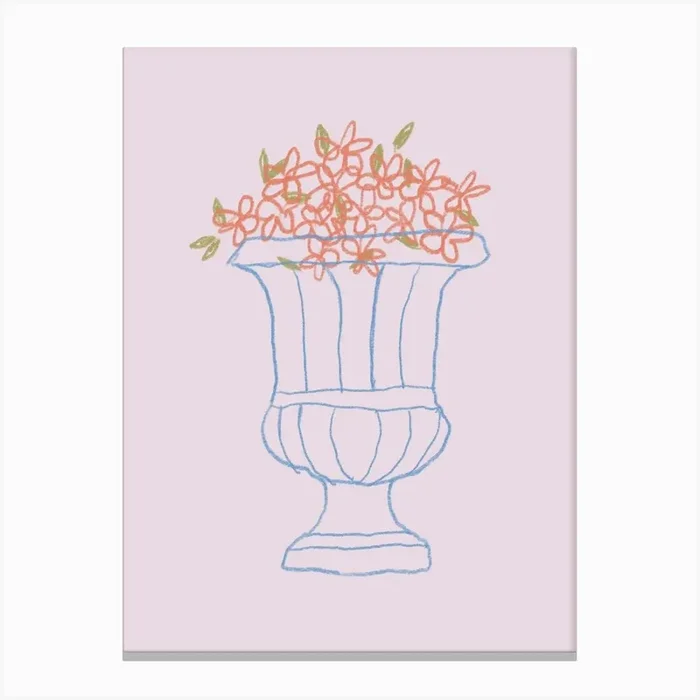 Vase Of Flowers 3 Canvas Print by Henri Matisse Style Prints
