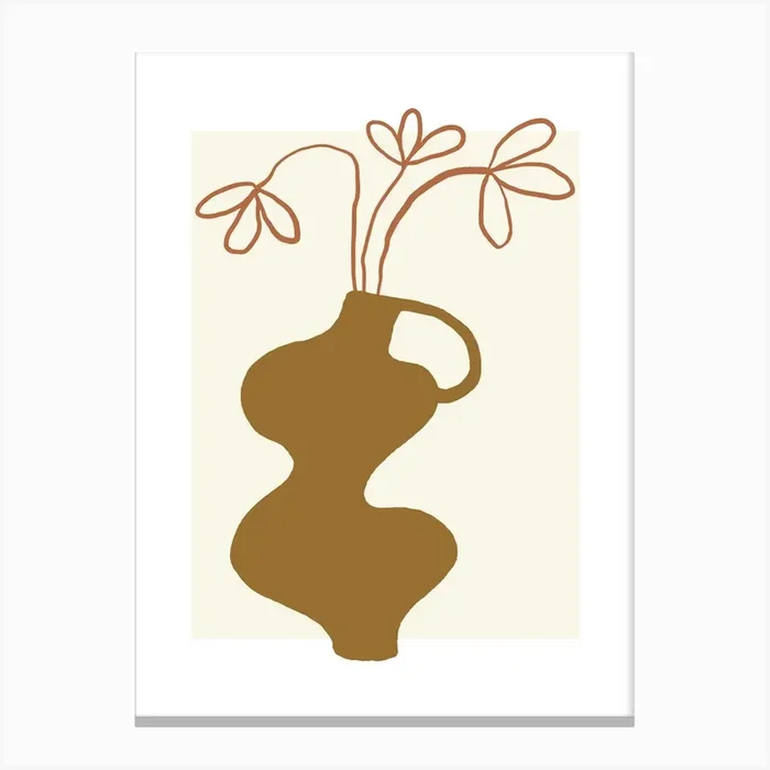 Vase With Flowers Canvas Print by Henri Matisse Style Prints