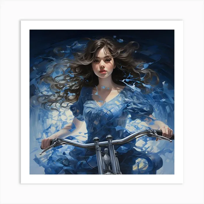 Velocipede Whirlwind Art Print by Lozzerly