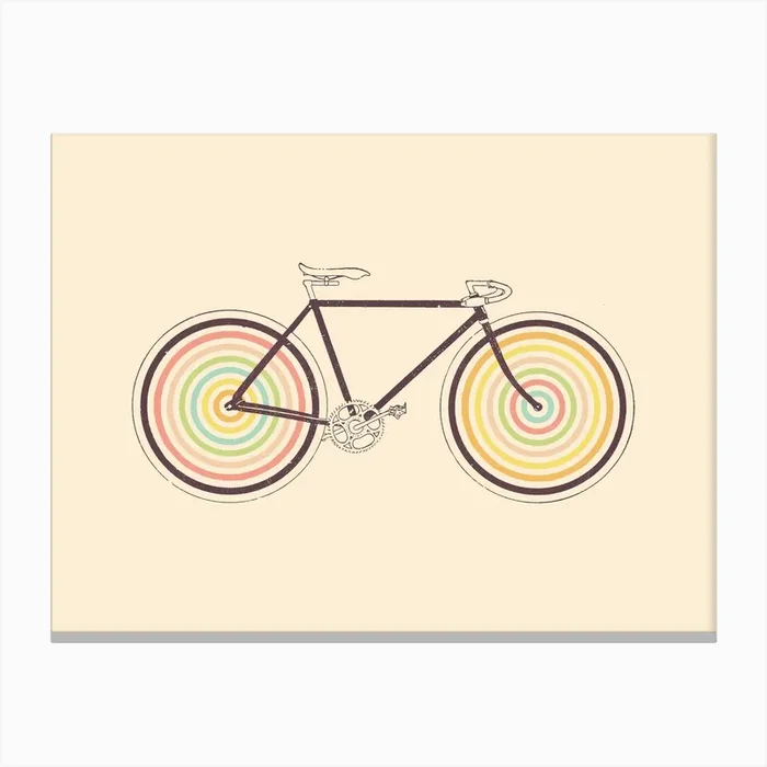 Velocolor Canvas Print by Florent Bodart