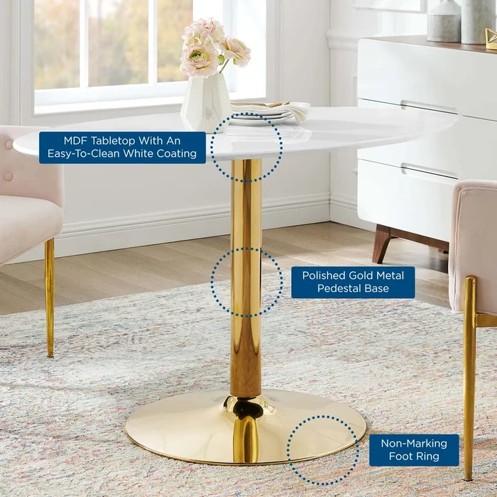 Verne 48 ” Oval Dining Table by Modway