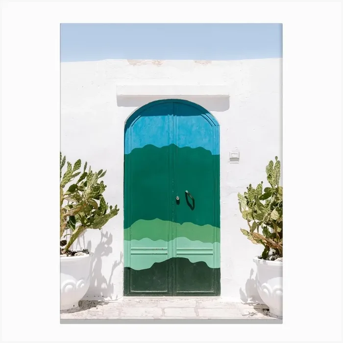 Vibrant Gate of Ostuni Canvas Print by Marika Huisman