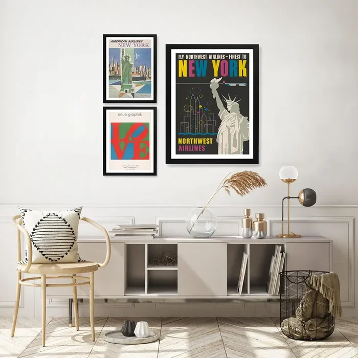 Vintage New York Posters Gallery WallFG by Fy! Gallery Walls