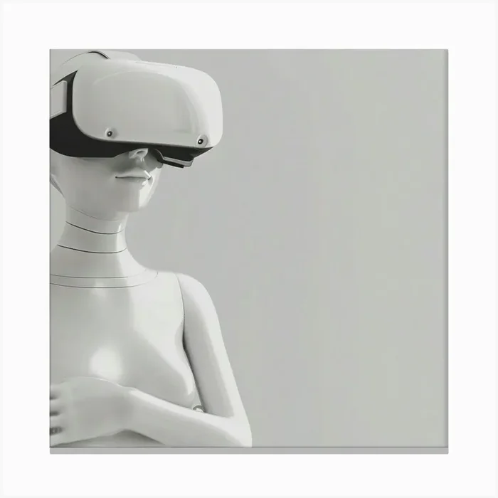 Vr Headset 2 Canvas Print by ThatWorksMedia