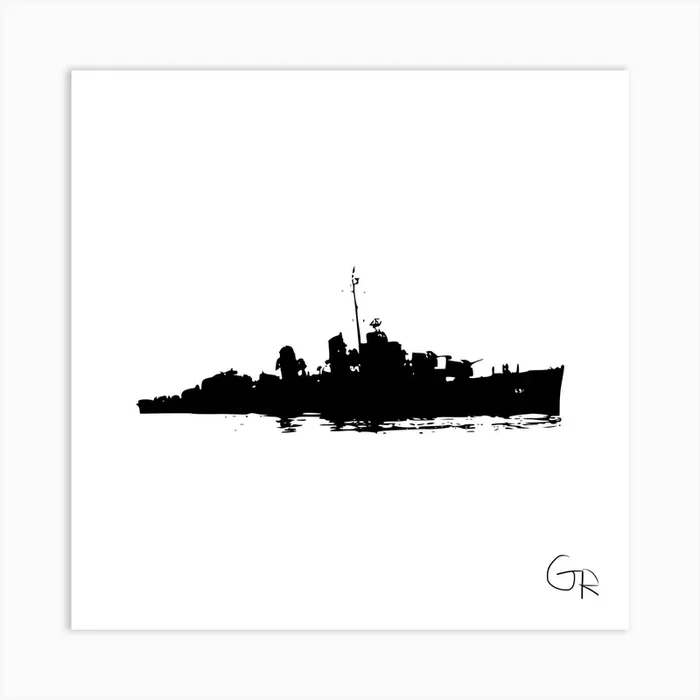 War Ship Art Print by Garrett Robison