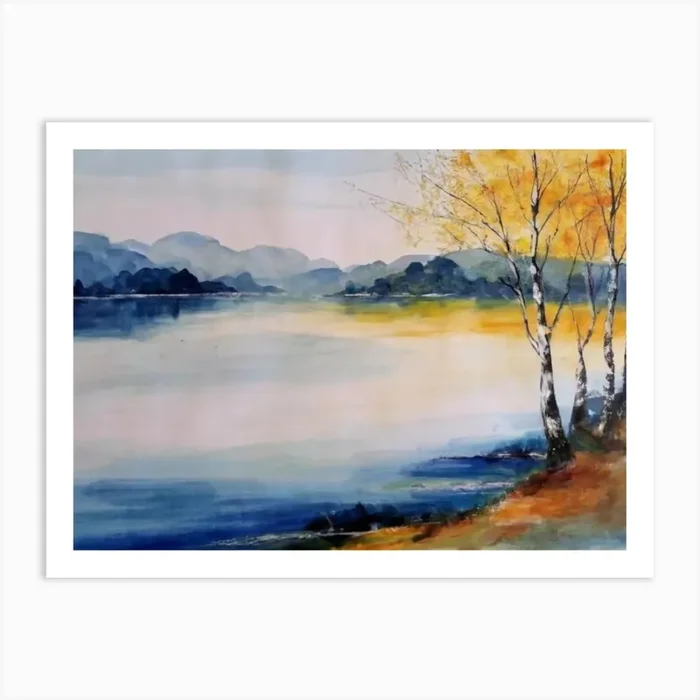 Water Lily Painting Art Print by Art shop