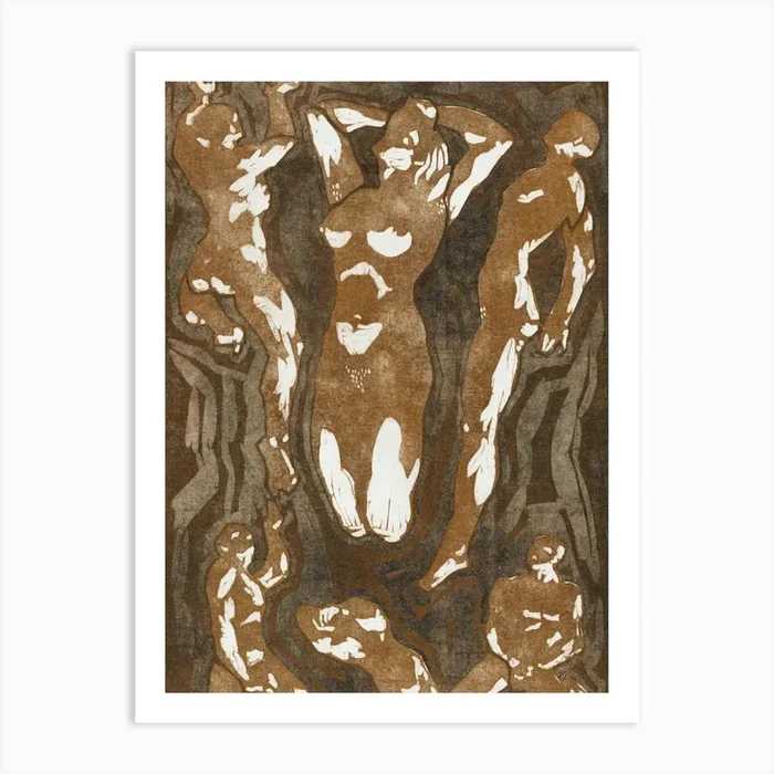 watercolor bodies Art Print by artsprints