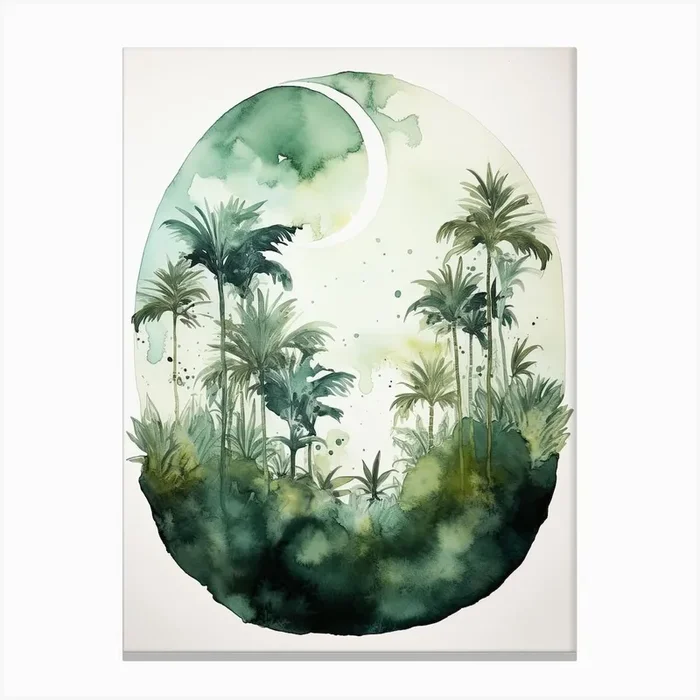 Watercolour Of Monteverde Cloud Forest Costa Rica 0 Canvas Print by Serene Horizons