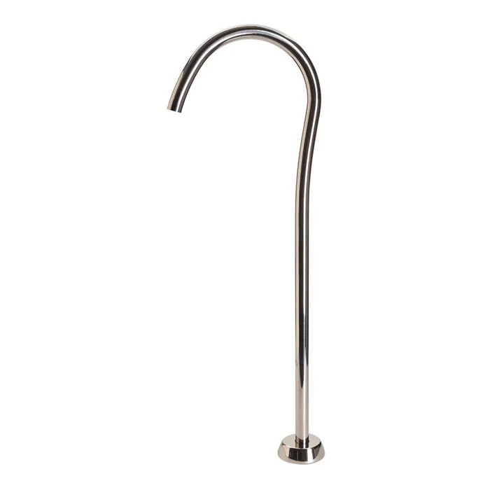 Waterworks Isla Floor Mounted Tub Spout in Burnished Nickel