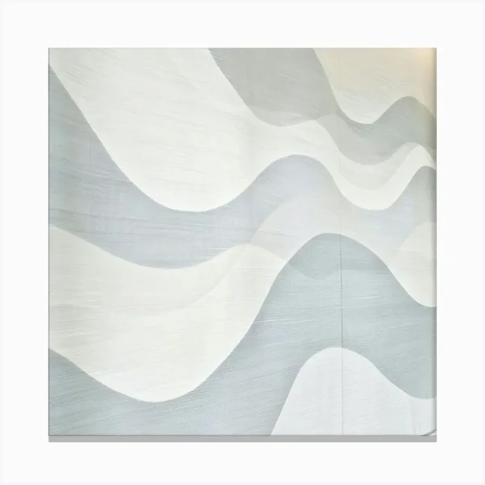 Wavy Wall Art Canvas Print by ThatWorksMedia