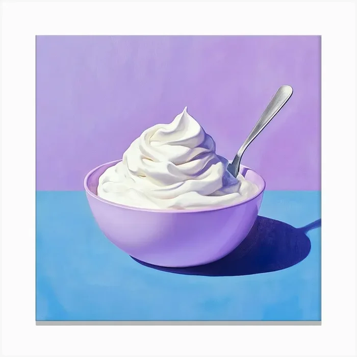 Whipped Cream Canvas Print by ThatWorksMedia