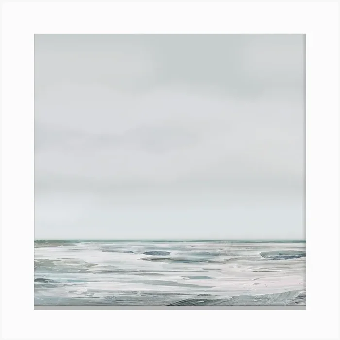 White Day Canvas Print by Dan Hobday Art