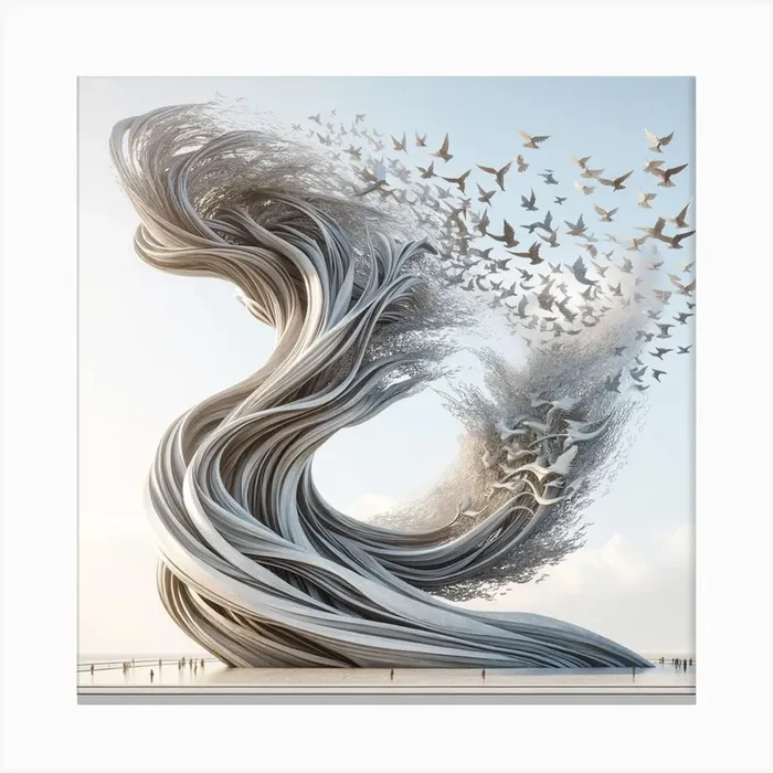 Wind Sculpture Canvas PrintS by Silvon