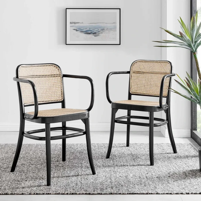 Winona Wood Dining Chair Set of 2 by Modway