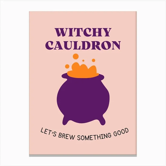 Witchy Cauldron Canvas Print by Dreamer