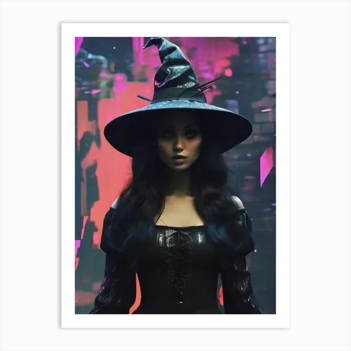 Witchy Lorelie Art PrintL by LuciaGeorge