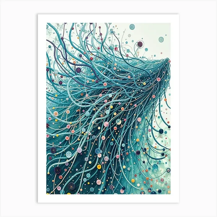 Wolf With Long Hair Art Print by BadrBrand