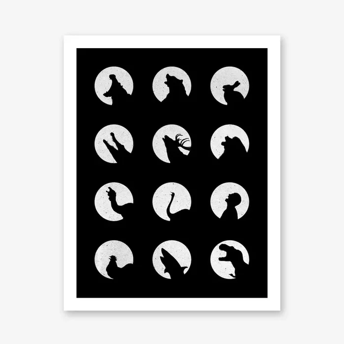 Wolfs Night Off Art Print by Florent Bodart