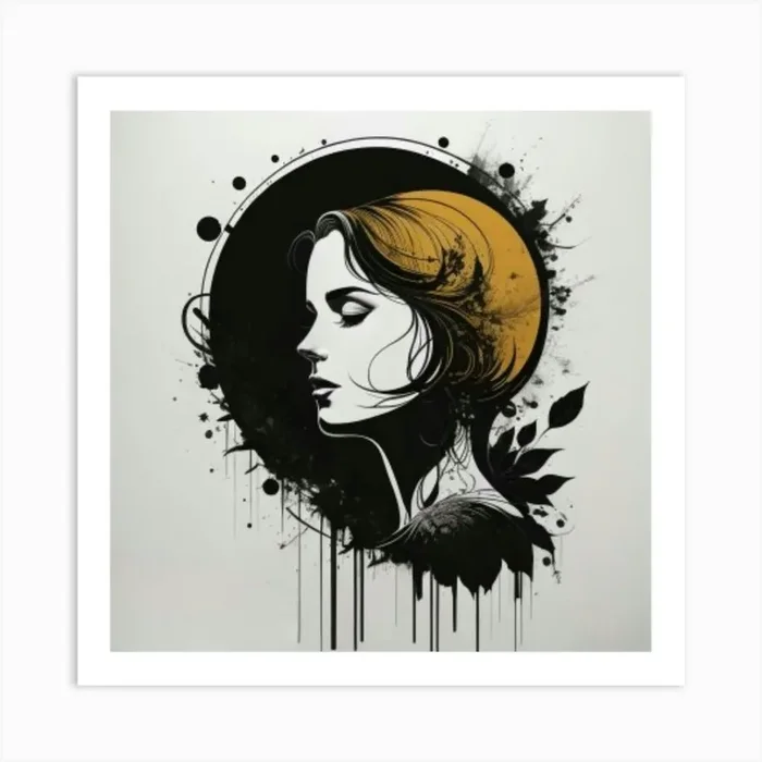 Woman’S Face Art Print by nemesis