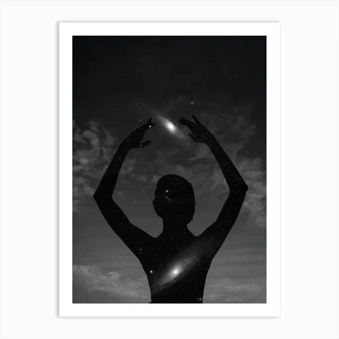 Woman Space Art Print by Arizrab