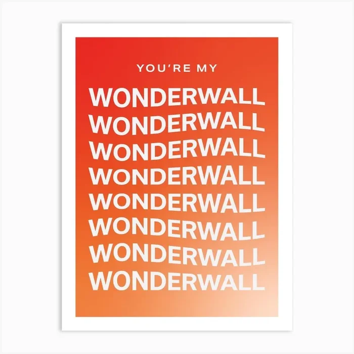 Wonderwall Art Print by Angel Design Studio