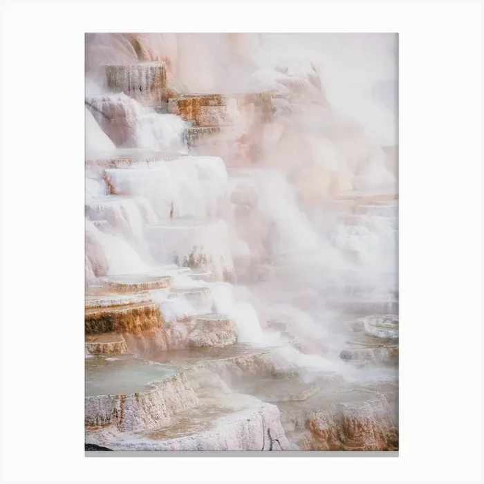 Yellowstone Hot Spring Canvas Print by Boho Styler Studio
