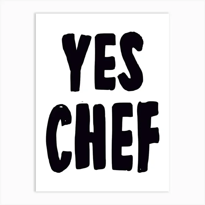 Yes Chef Art PrintA by Alluvion