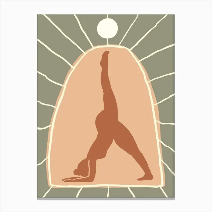 Yoga Pose 6 Canvas Print by Henri Matisse Style Prints