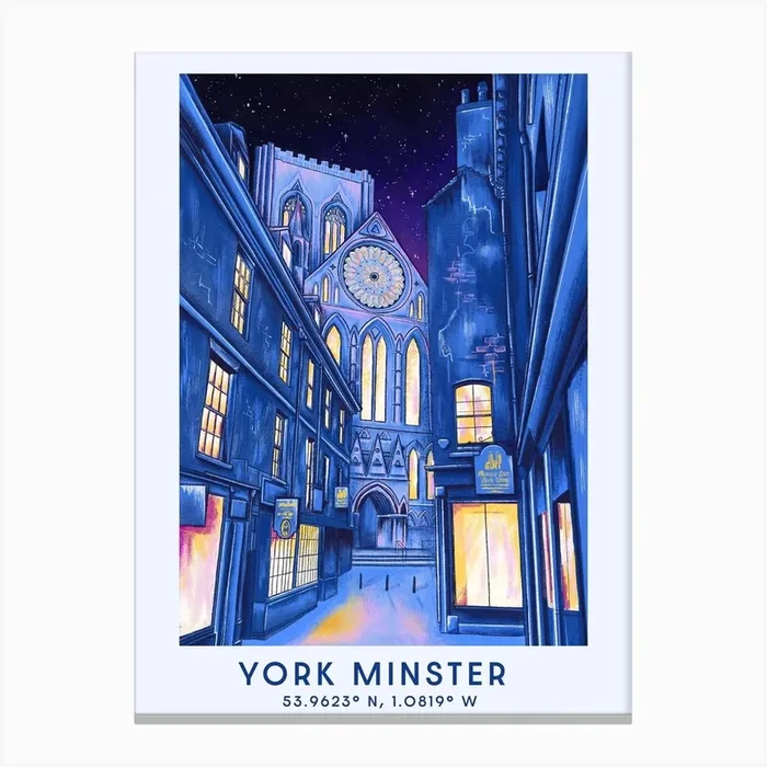 York Minster Art Print Canvas Print by Charlotte Nicholson
