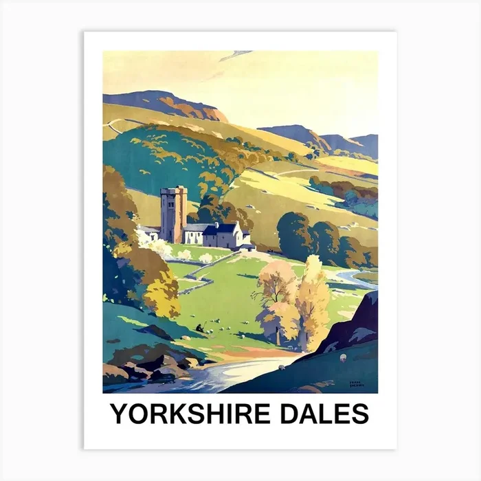 Yorkshire Dales Art Print by Vintage Spirit