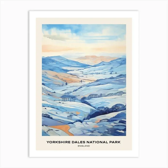 Yorkshire Dales National Park England 3 Poster Art Print by Bon Hiver Prints