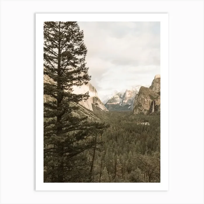 Yosemite Landscape Art Print by Indio Page