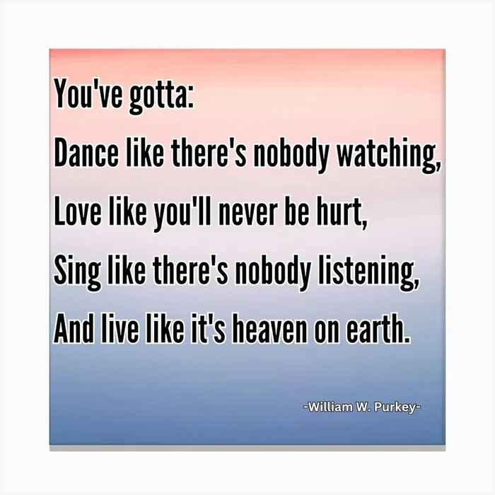 You’Ve Got To Dance Like There’S Nobody Watching Canvas Print by unikium