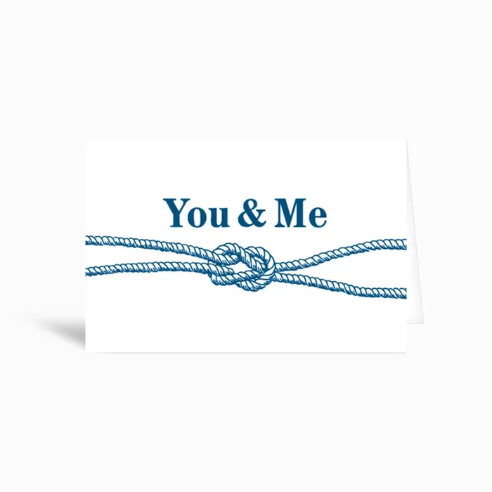 You And Me Greetings Card by Bow & Hummingbird