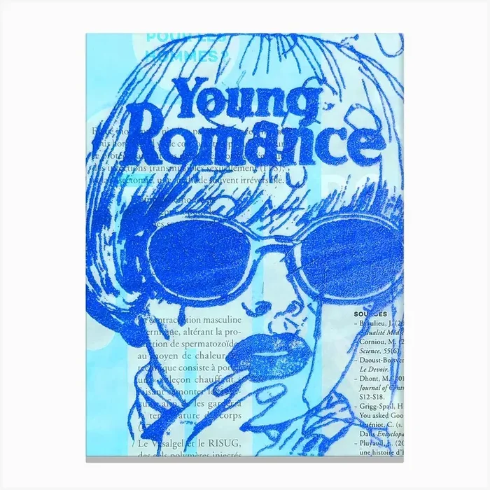 Young Romance Blues Canvas Print by Goldengen