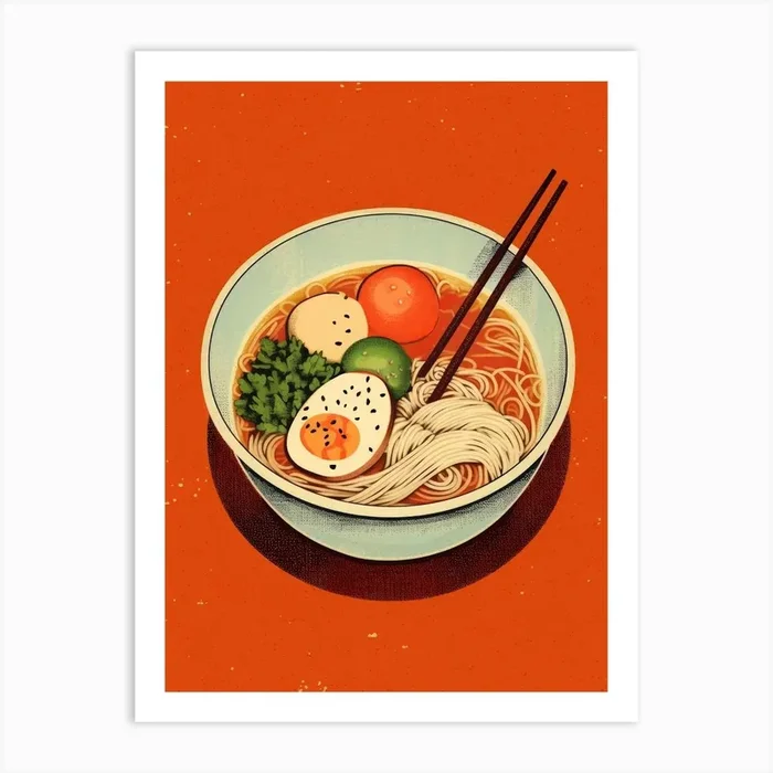 Yummy Ramen Art Print by Treechild