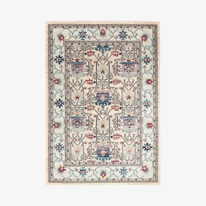 Zaria Area Rug – Ivory / Blue by Bashian