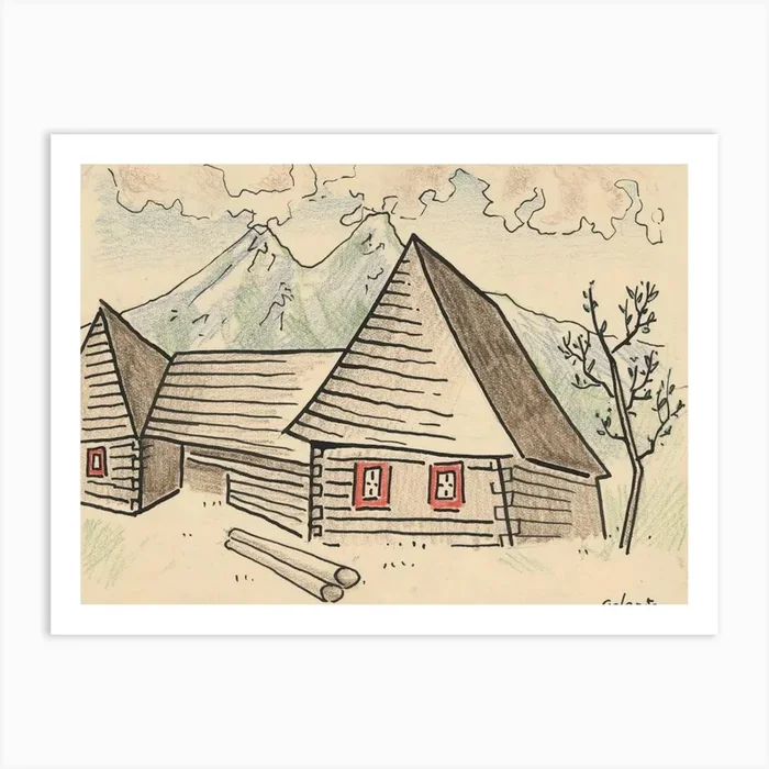 Ždiar, Mikuláš Galanda Art Print by Fy! Classic Art Prints and Posters
