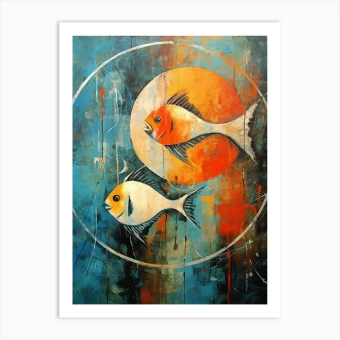 Zodiac Pisces Art Print Art PrintC by ChungChi
