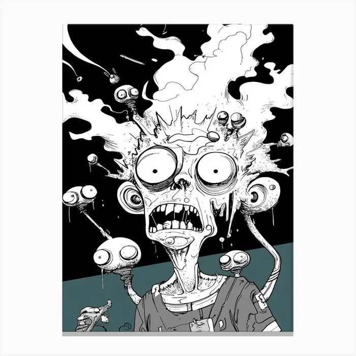 Zombies From Hell Canvas Print by ThatWorksMedia